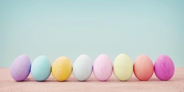 Pastel Easter eggs