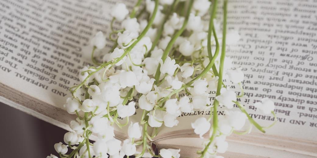 Flowers on a book