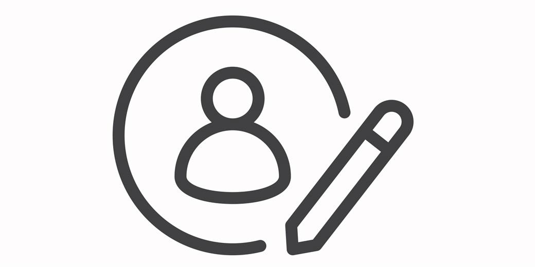 Person and pen