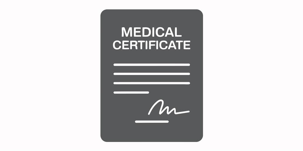 Medical certificate