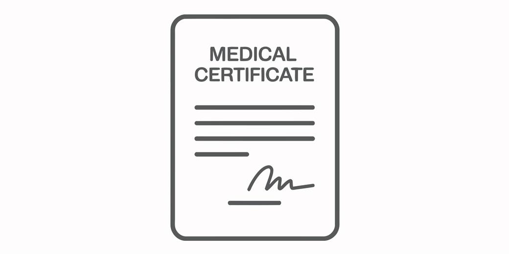 Medical certificate