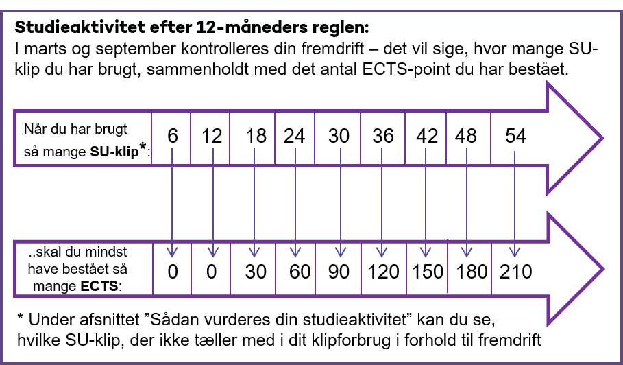 Studieaktivitet 12 måneders reglen