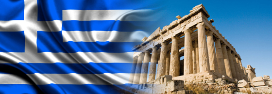 Greece flag - Athens banner