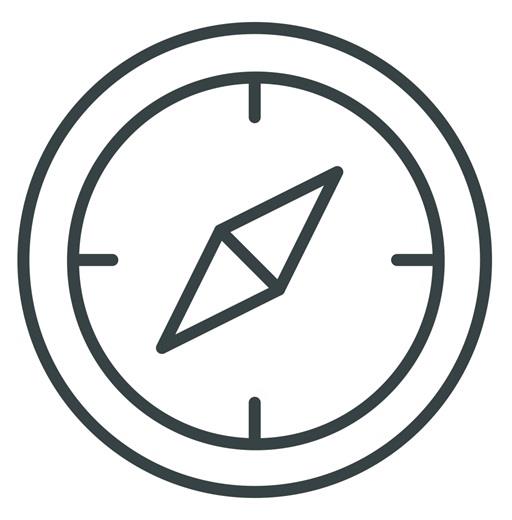 A compass for orientation