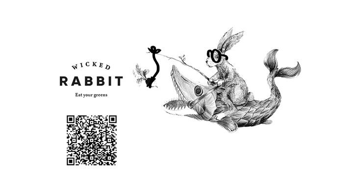 Wicked Rabbit and QR code for survey