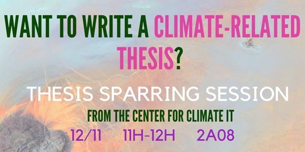 Thesis Sparring with Center for Climate IT