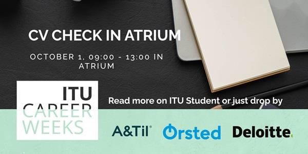 CV check with AogTil, Deloitte and Ørsted x ITU Career Weeks
